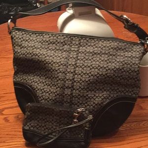 Coach shoulder bag and Wristlet set